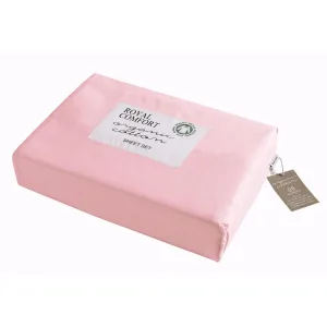 250TC Organic 100% Cotton Sheet Set | Luxury Hotel Style | 4 Piece | Double | Blush