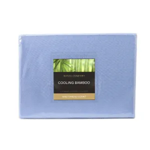 3000 Thread Count Bamboo Cooling Sheet Set | King Size | Light Blue