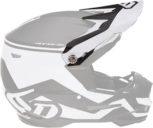 6D ATR-2 Visor - Drive - White 72-6095