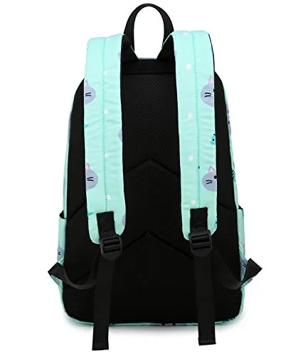 abshoo Cute Lightweight Unicorn Elementary Backpacks for Girls Kids Bookbag (Black)