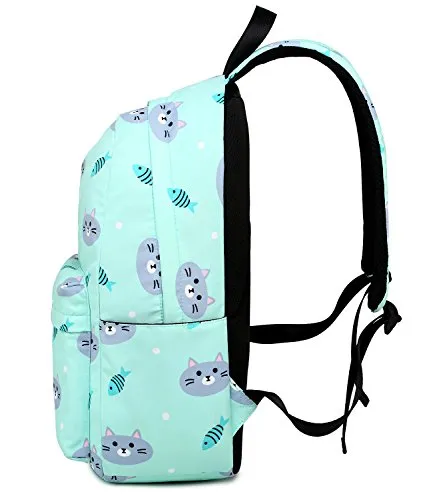abshoo Cute Lightweight Unicorn Elementary Backpacks for Girls Kids Bookbag (Black)