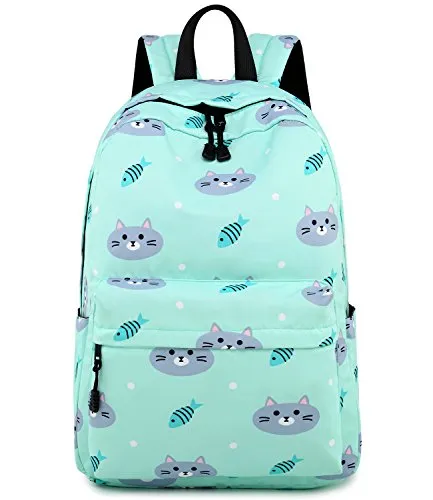 abshoo Cute Lightweight Unicorn Elementary Backpacks for Girls Kids Bookbag (Black)