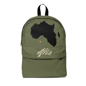African Backpack Female Black hair