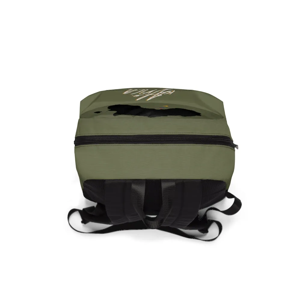 African Backpack Female Black hair