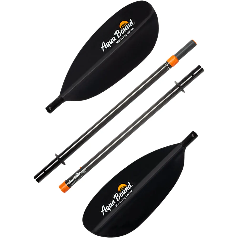 Aqua-Bound Manta Ray Carbon Posi-Lok 4-Piece Kayak Paddle