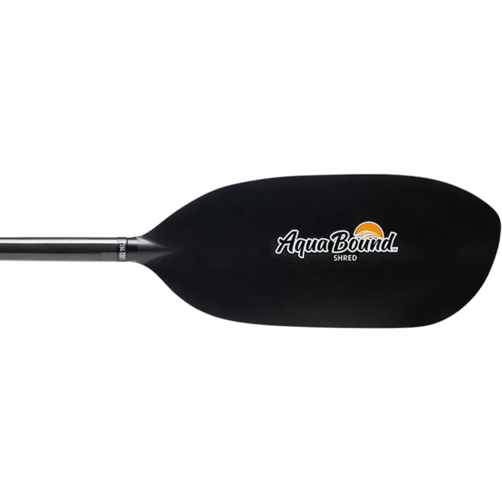 Aqua-Bound Shred Carbon Whitewater 1-Piece Kayak Paddle (Closeout)
