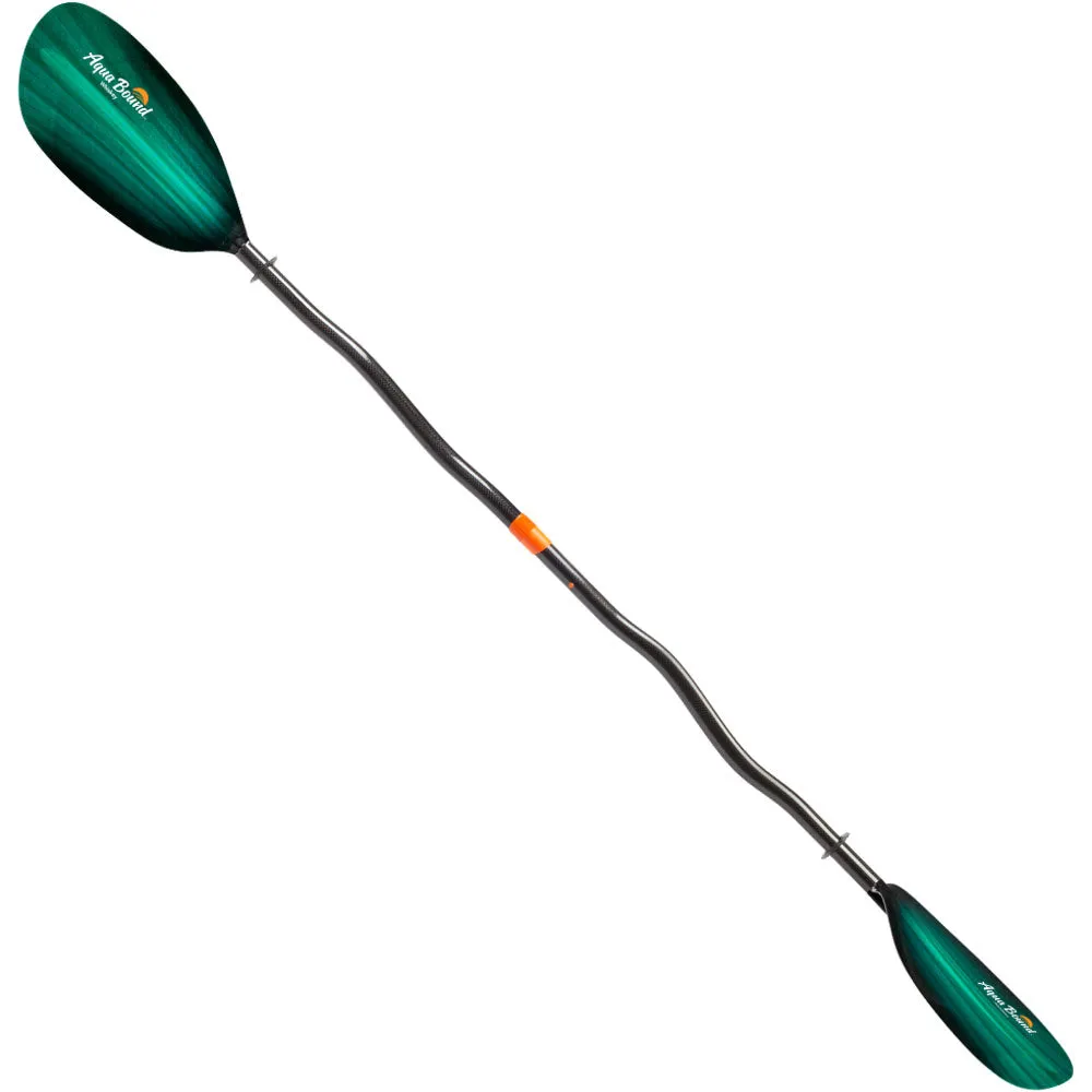 Aqua Bound Whiskey Fiberglass Bent Shaft 2-Piece Kayak Paddle