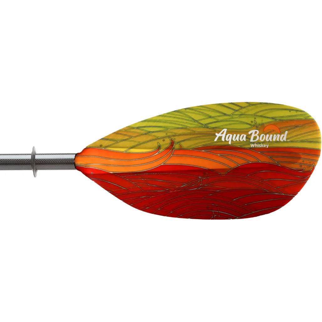 Aqua Bound Whiskey Fiberglass Bent Shaft 2-Piece Kayak Paddle