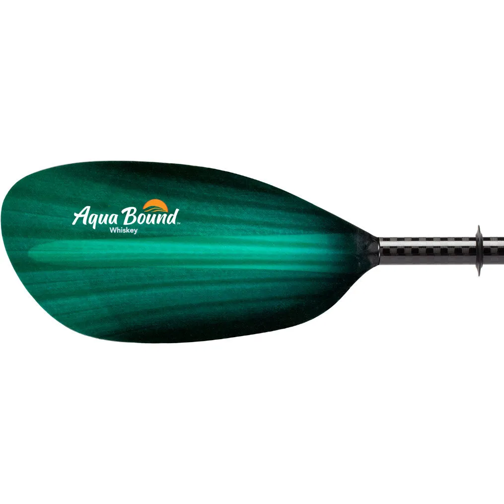 Aqua Bound Whiskey Fiberglass Straight Shaft 2-Piece Kayak Paddle