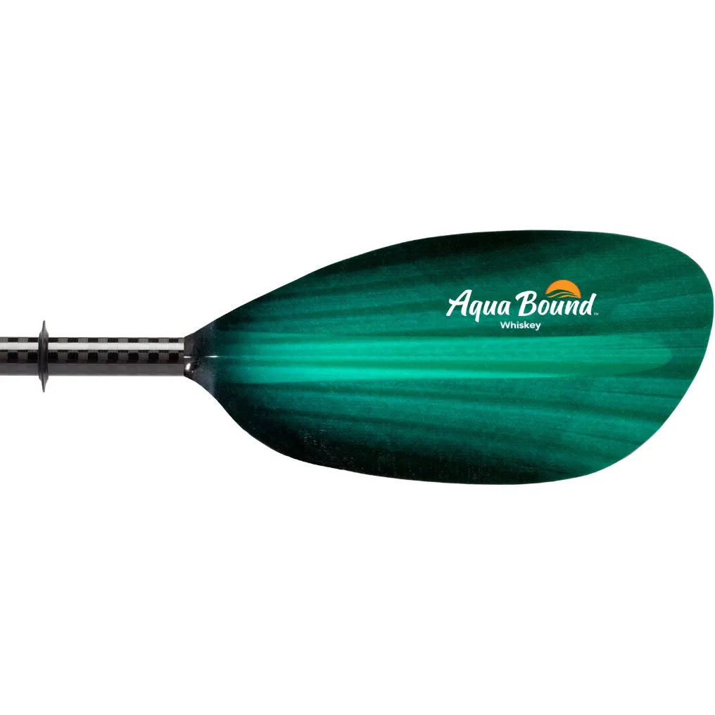 Aqua Bound Whiskey Fiberglass Straight Shaft 2-Piece Kayak Paddle