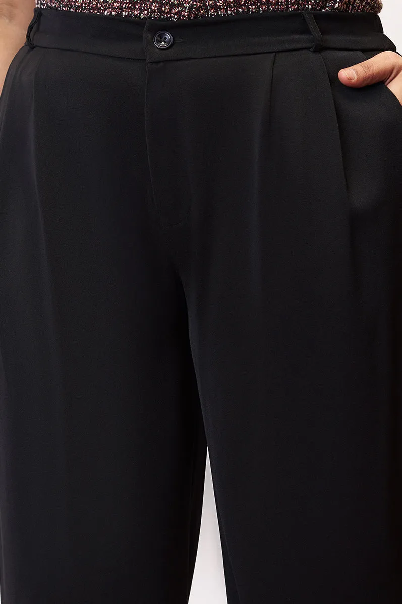 Badass Black Curve Korean Pants