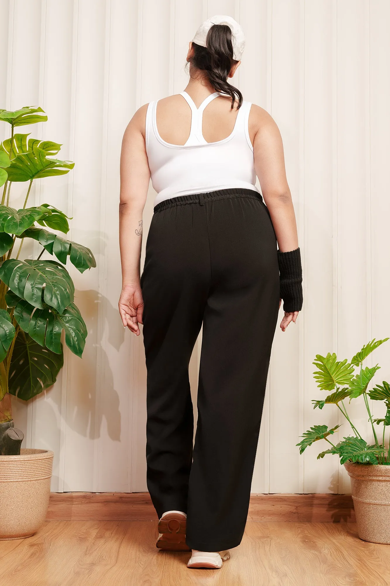 Badass Black Curve Korean Pants
