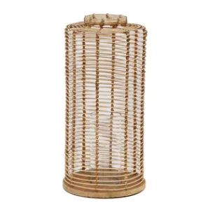 Bermuda Wicker Lantern Medium Natural