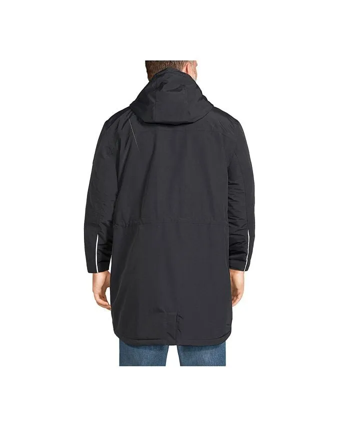 Big and Tall Squall Lands' End Men's Insulated Waterproof Winter Parka, Black