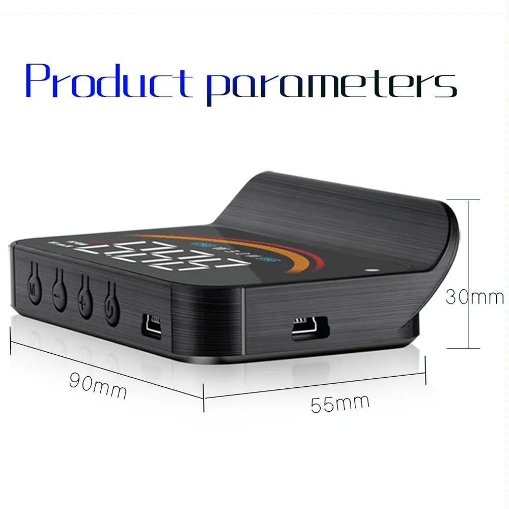 Car Obd2   Gps Head Up Display Speed & Temperature Alarm