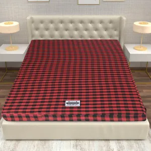 COLOFLY 2 inch Soft PU Foam Mattress (Medium, Red & Black, 72X35X2)