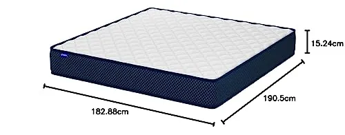 Comforto Orthopedic Doctor Plus 6 Inch 3-Layered Memory Foam Mattress (75x72x6 Inch, King Size Mattress)