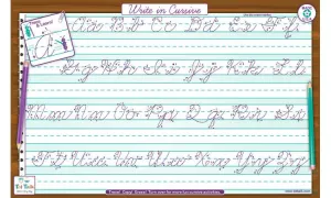 Cursive Writing Placemat