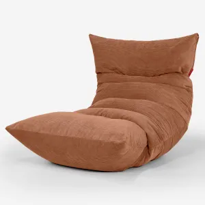 Eva Lounger Bean Bag - Needlecord Amber