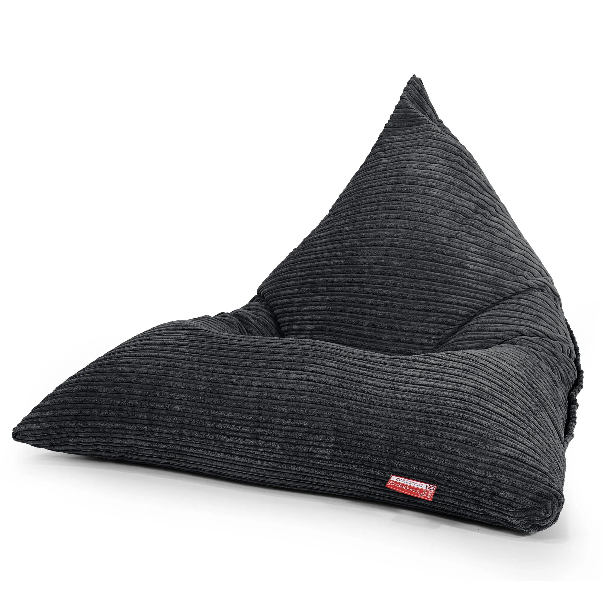 Gaming Lounger Bean Bag - Cord Black