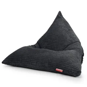 Gaming Lounger Bean Bag - Cord Black