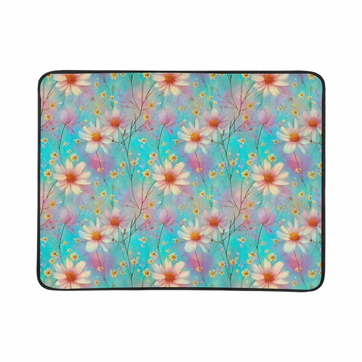 Green Floral  Beach Mats 78"x 60"