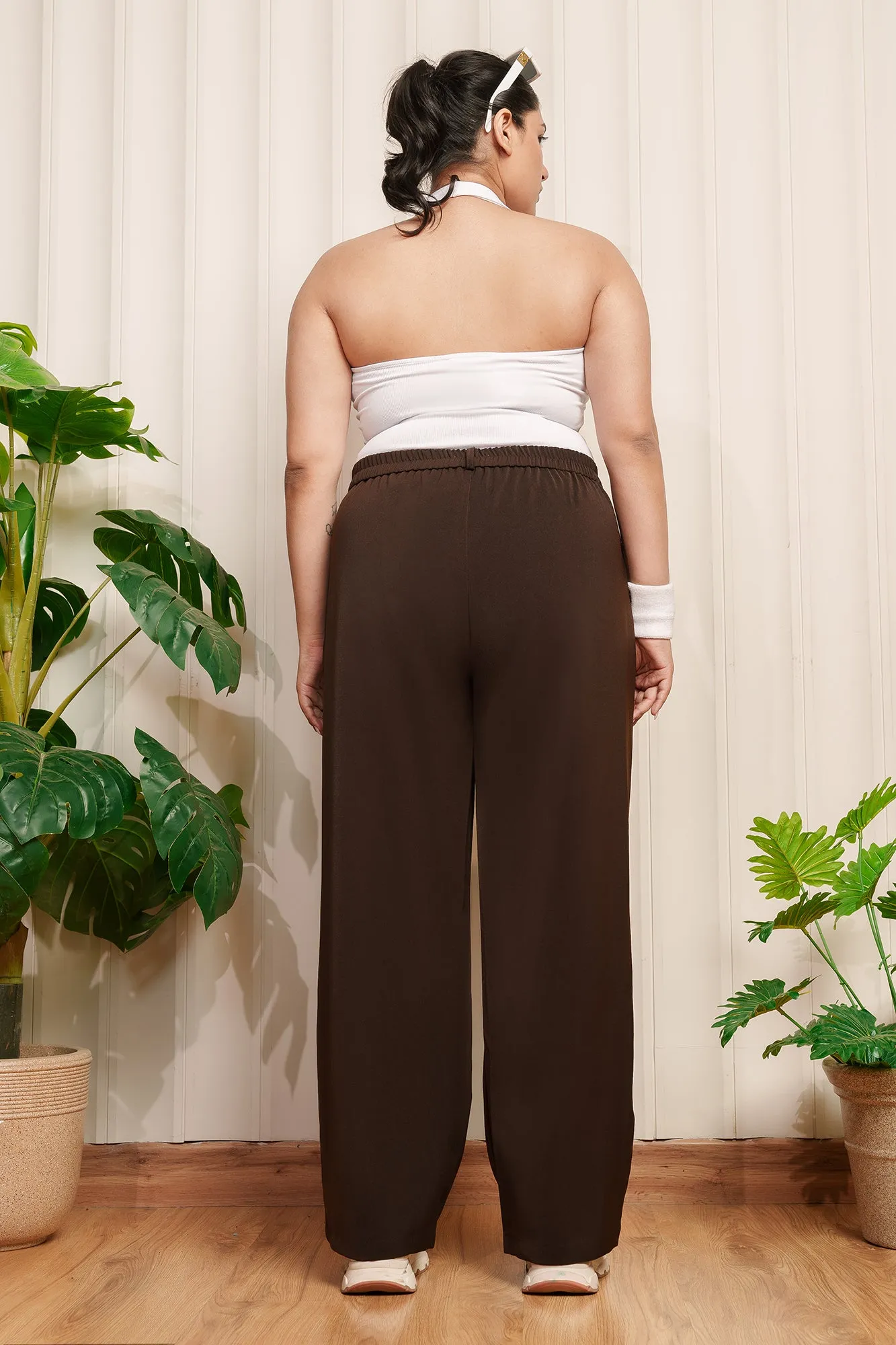 HIIT Hottie Brown Curve Korean Pants