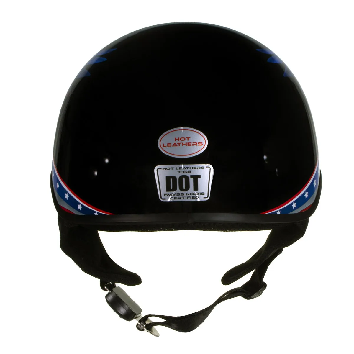 Hot Leathers HLT68 Eagle Wings Black Advanced DOT Approved Motorcycle