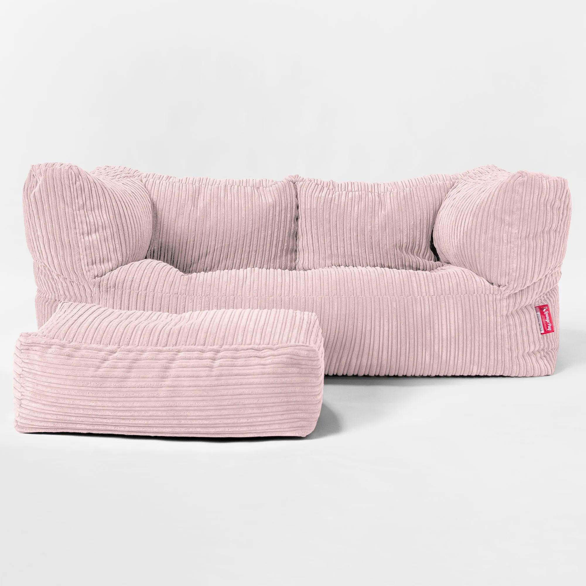 Kids Giant Albert Sofa 2 Seater 3-14 yr - Cord Blush Pink