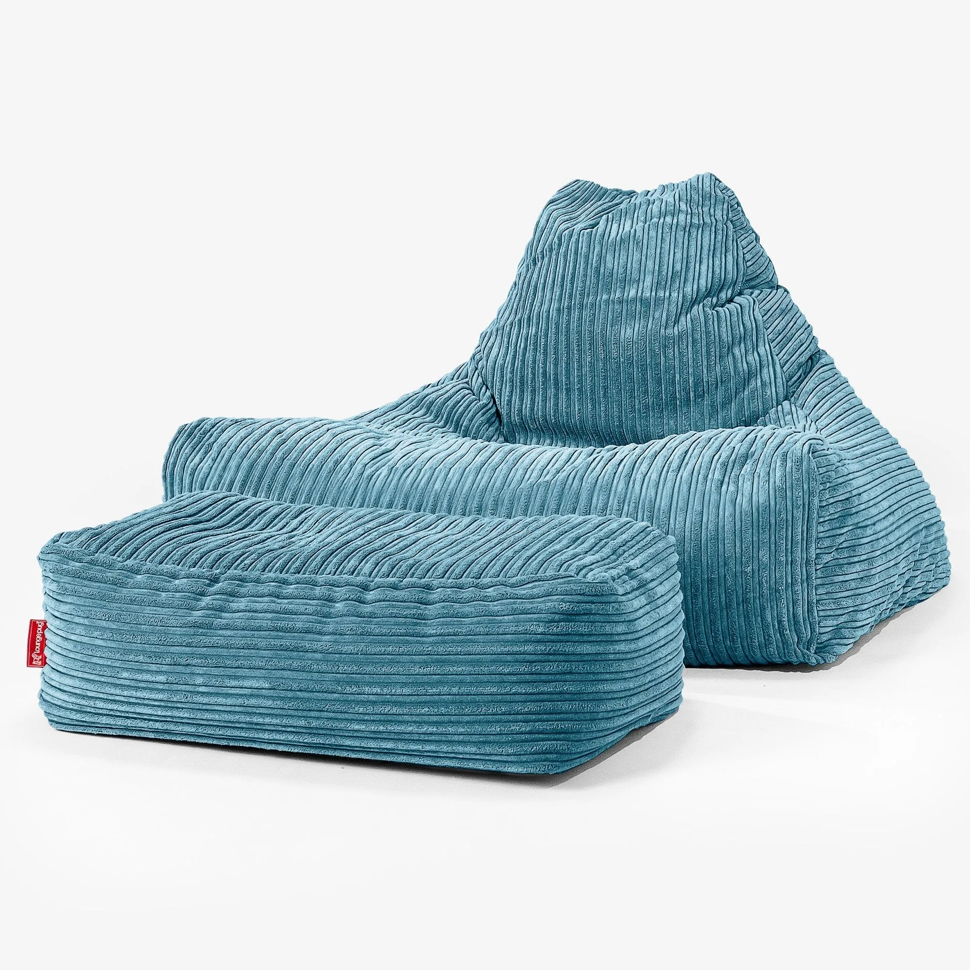 Lounger Beanbag - Cord Aegean Blue