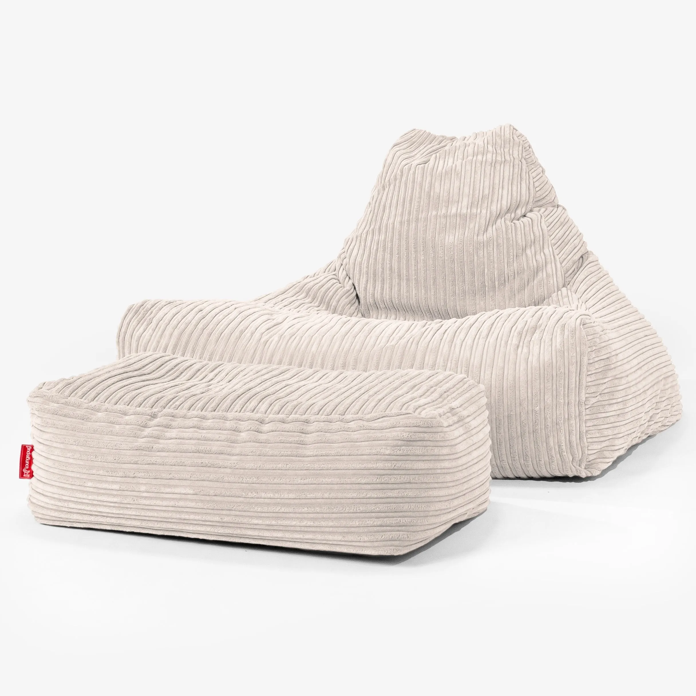 Lounger Beanbag - Cord Ivory