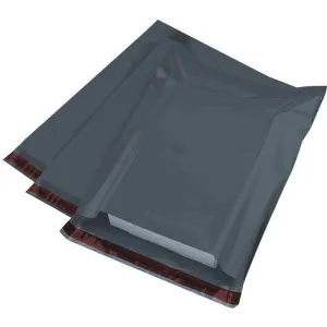 Mailing Bags, 6" x 9" (152mm to 229mm), Grey Plastic Poly Self Seal Bag