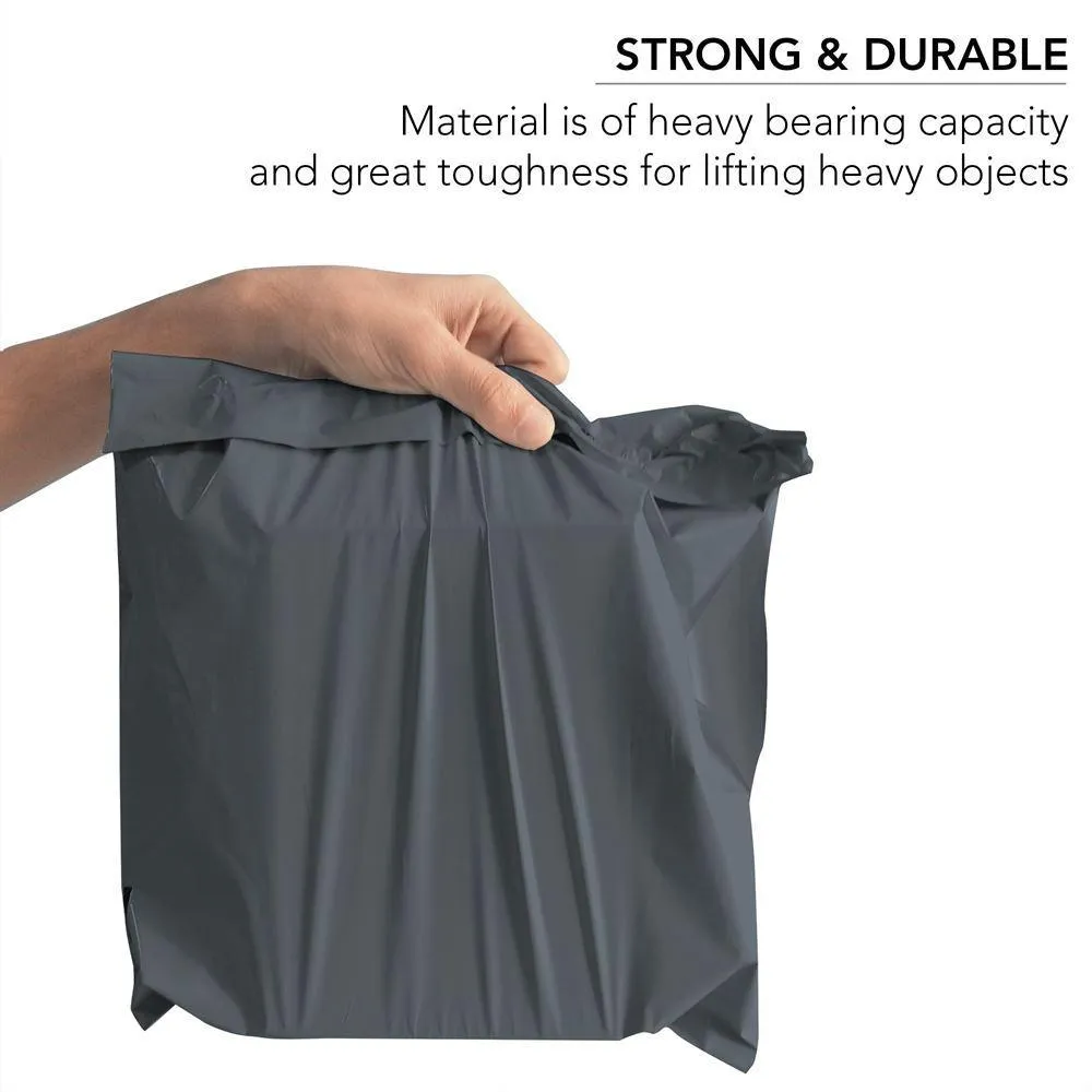 Mailing Bags, 6" x 9" (152mm to 229mm), Grey Plastic Poly Self Seal Bag