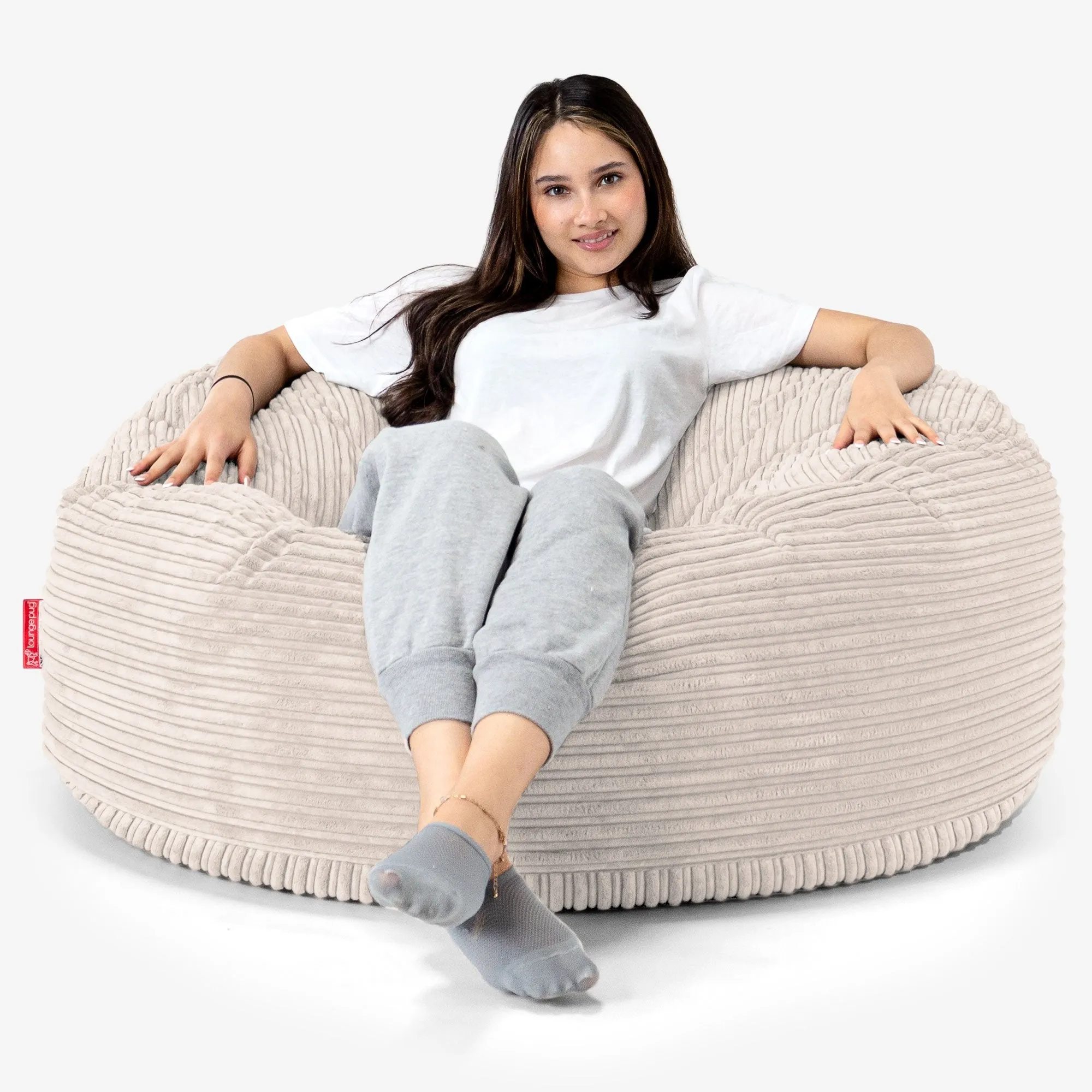 Mammoth Bean Bag Sofa - Cord Ivory