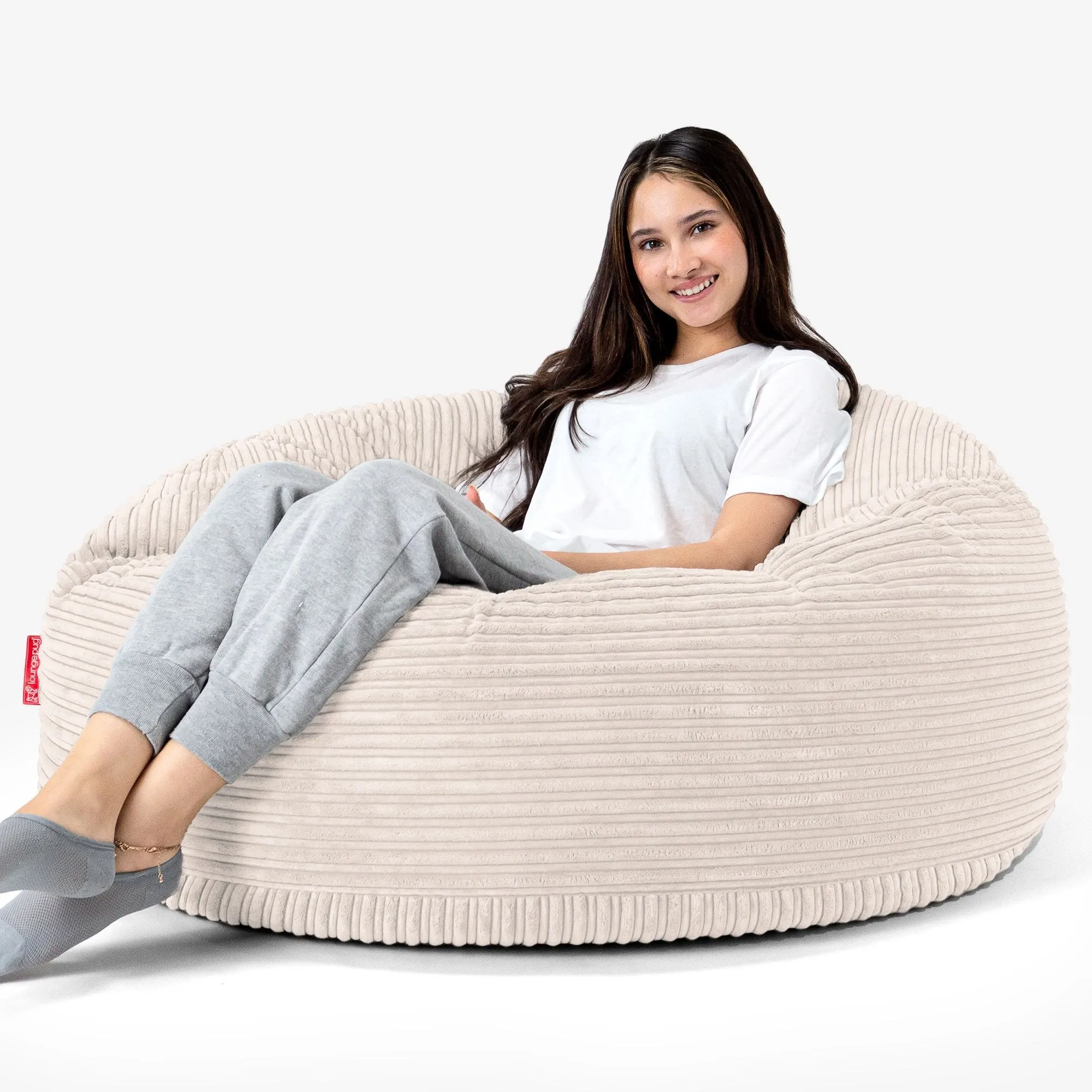 Mammoth Bean Bag Sofa - Cord Ivory