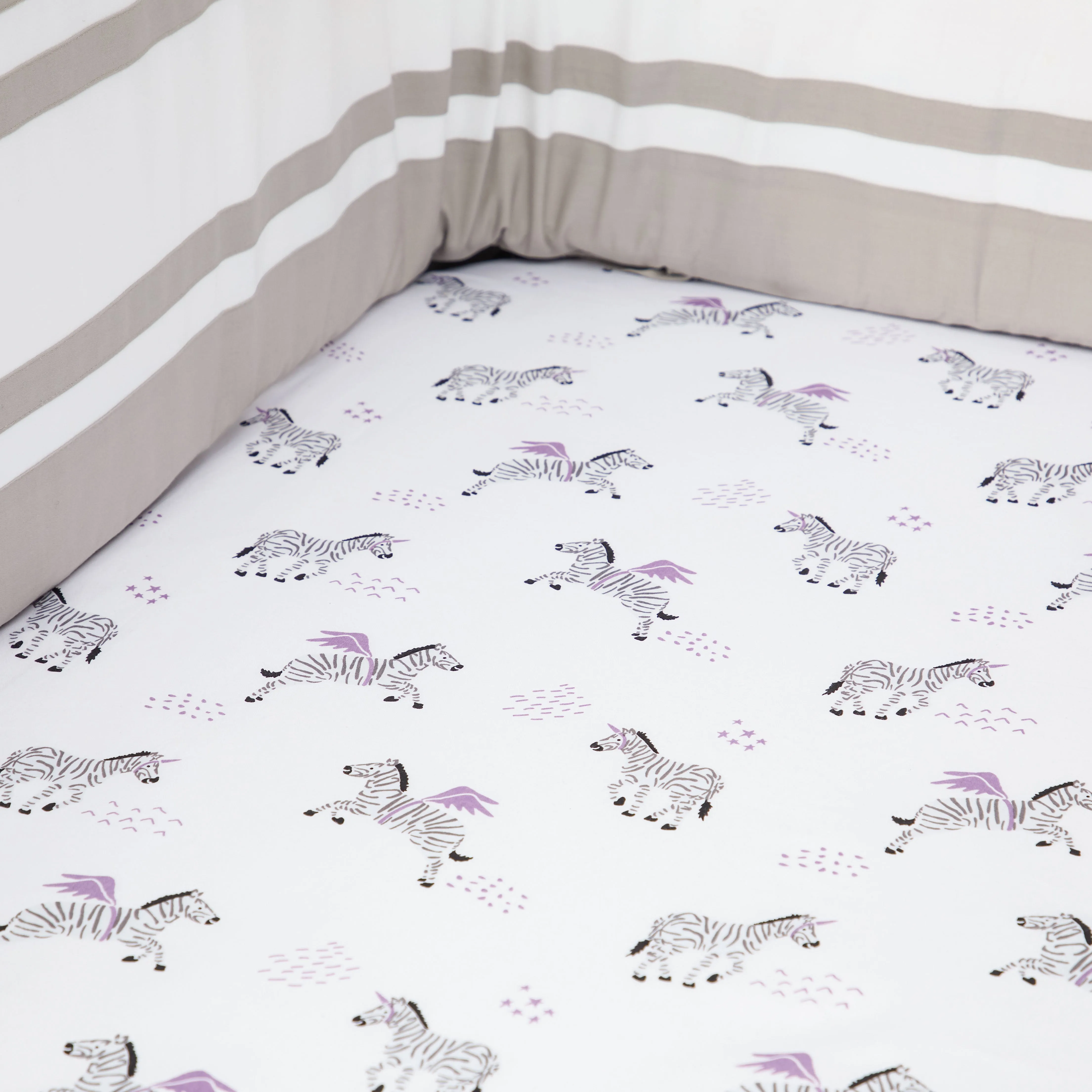 Masilo Organic Fitted Cot Sheet -  Never Stop Dreaming