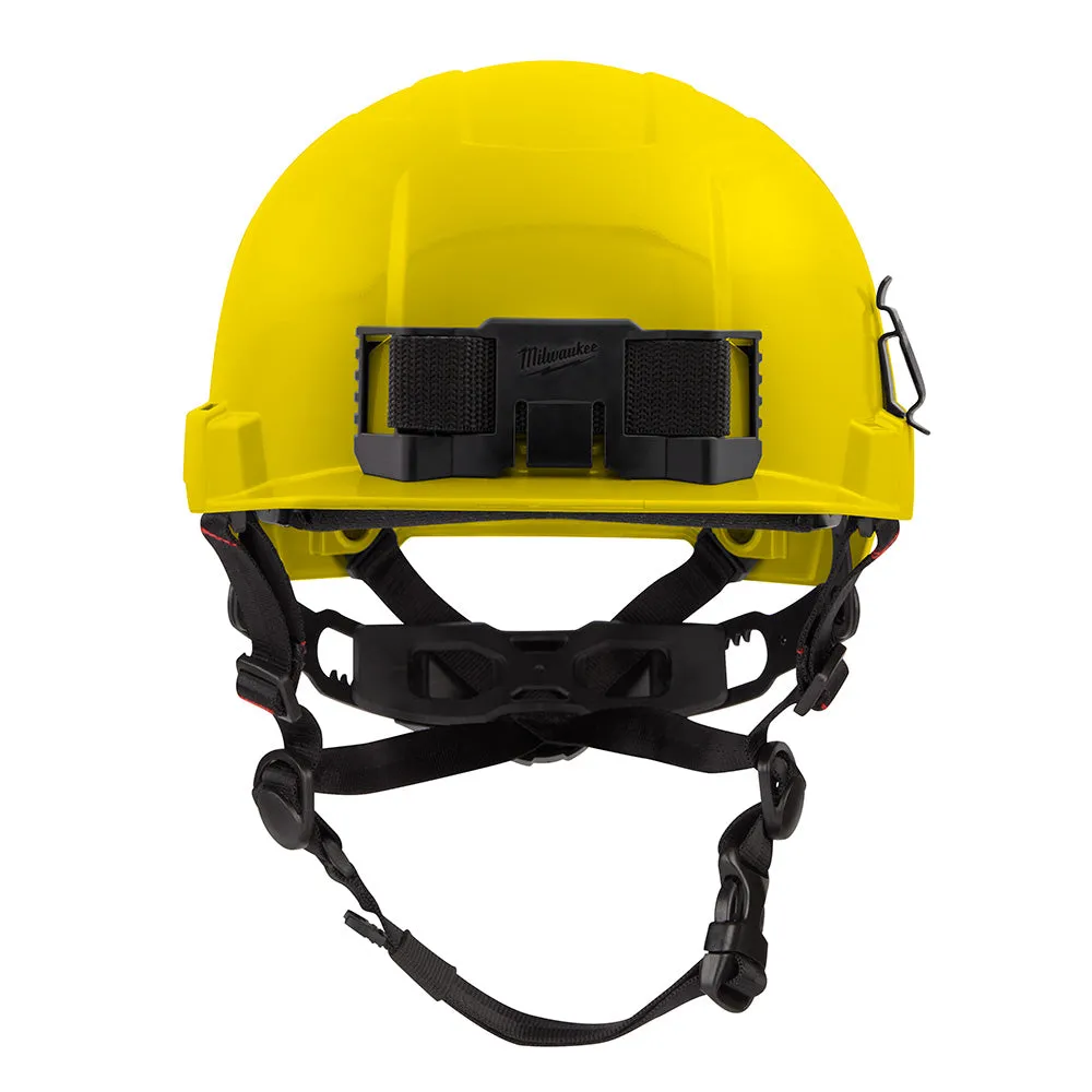 Milwaukee 48-73-1323 BOLT Yellow Front Brim Safety Helmet (USA) - Type 2, Class E, Non-Vented