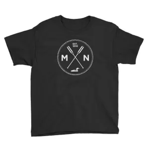 Minnesota Seal: 1858, Loon, Oars Kids T-Shirt