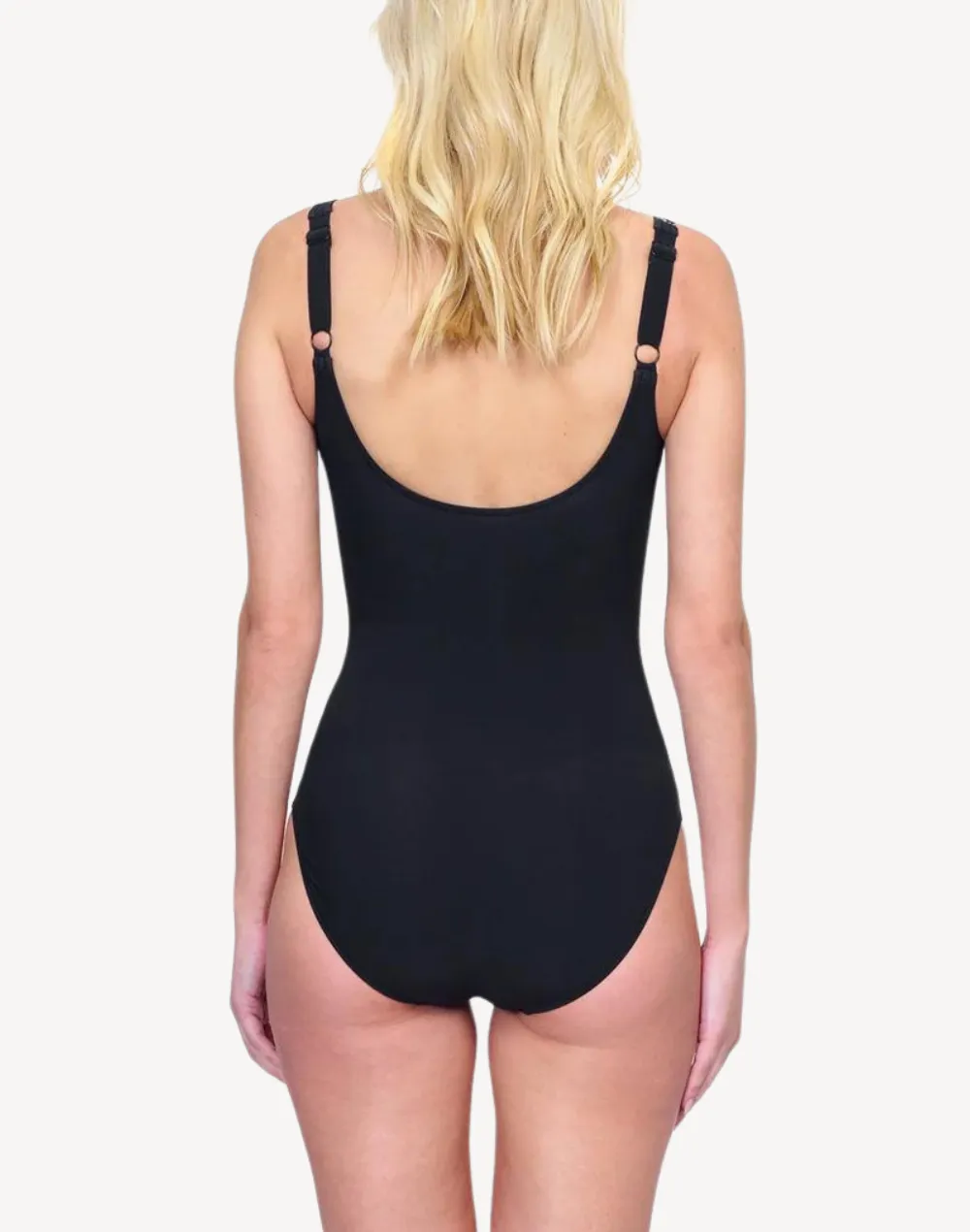Natures Beauty Square Neck One Piece Swimsuit