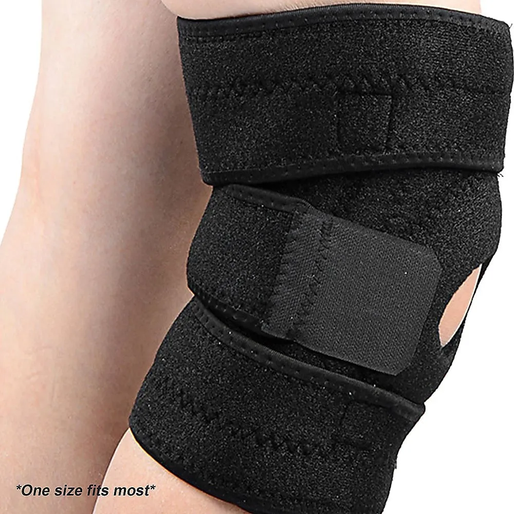 Neoprene Adjustable Knee Support Brace with Velcro Straps
