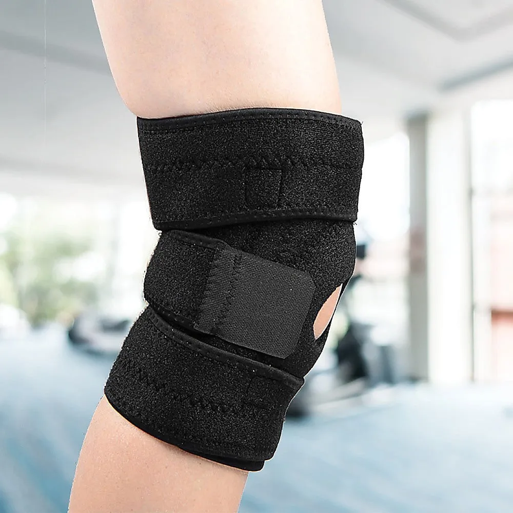 Neoprene Adjustable Knee Support Brace with Velcro Straps