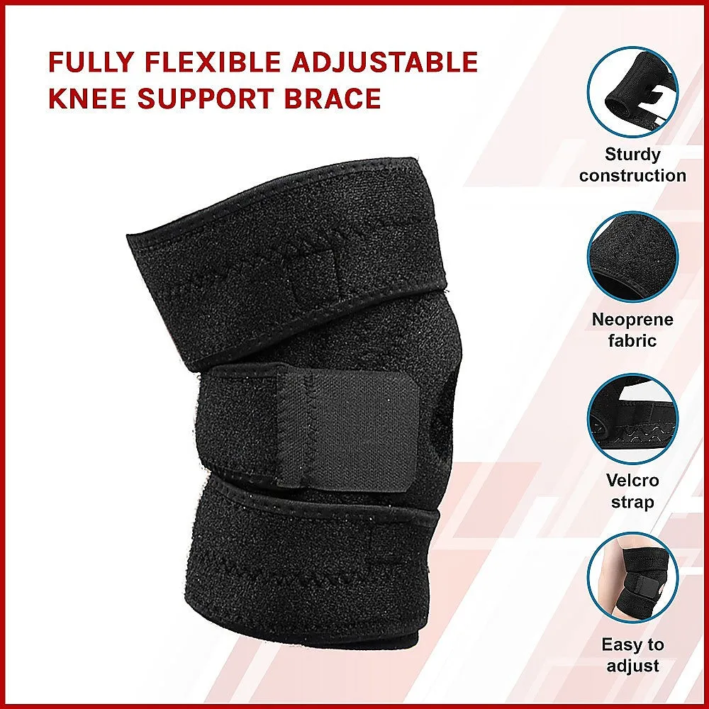 Neoprene Adjustable Knee Support Brace with Velcro Straps