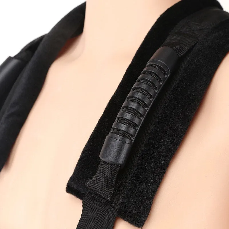 New Men Sex Aided Swing Straps Adjustable BDSM Open Leg Auxiliary Swinging Bondage Sexual Intercourse Products For Couple (black)