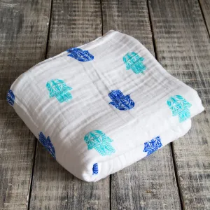 Organic Snuggle Blanket - Hamsa