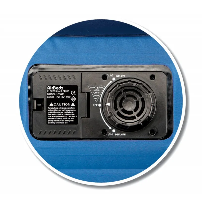PPI-103 Mid Size 6.0′-6.5′ Standard Bed Blue Truck Bed Mattress-Built-in Rechargeable Battery Air Pump