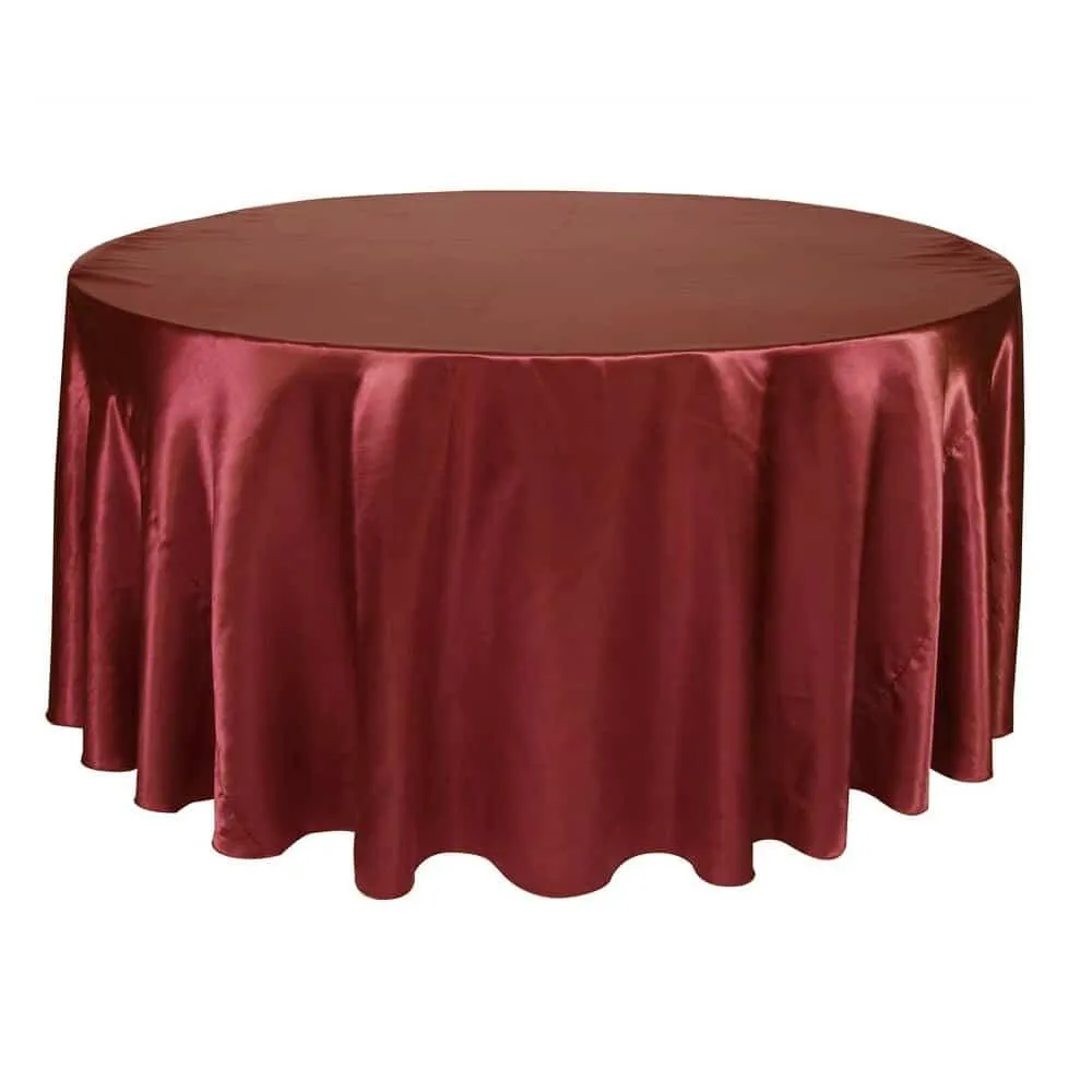 Satin Tablecloth in Multiple Colors