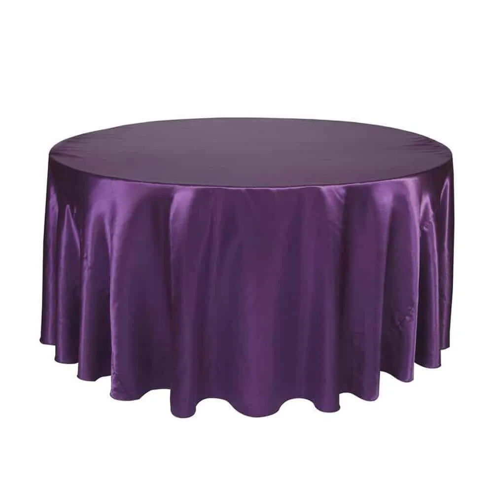 Satin Tablecloth in Multiple Colors