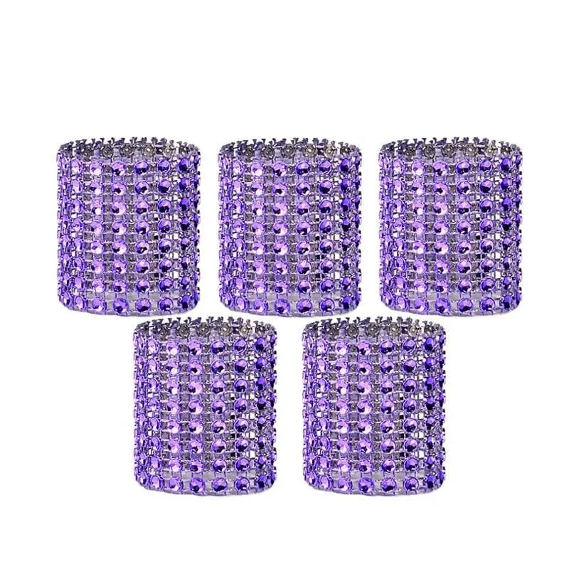 Set of 10 Crystal Napkin Rings