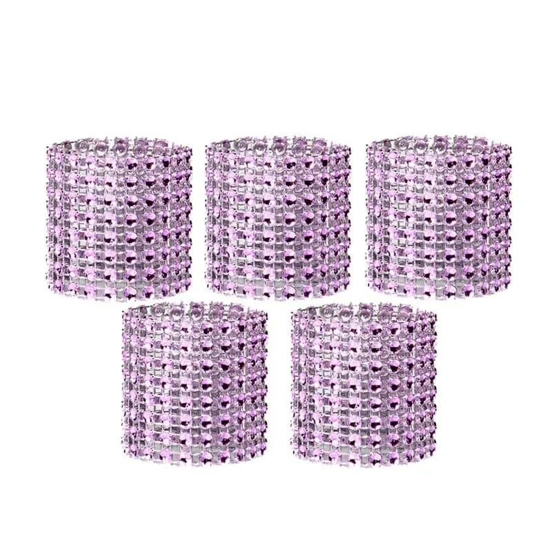 Set of 10 Crystal Napkin Rings