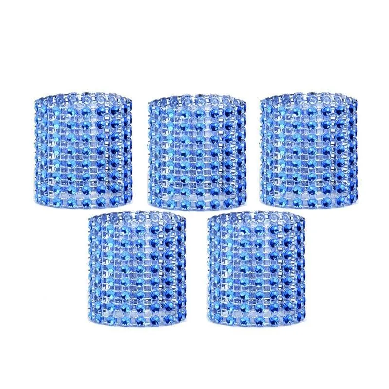 Set of 10 Crystal Napkin Rings
